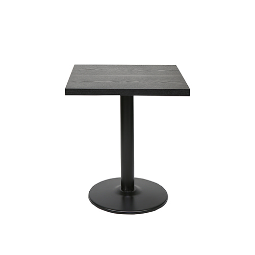 무늬목 사각 테이블 (원반 다리)